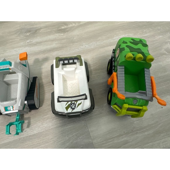 Paw Patrol Jungle Rescue Vehicles Lot Rocky Rubble Tracker Figures - Picture 4 of 4